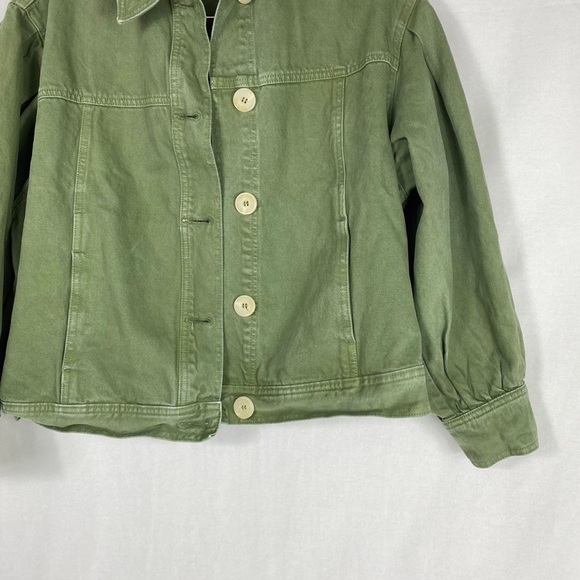 Zara army green denim jacket - Picture 14 of 14